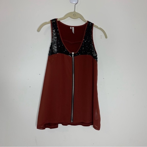 Studio Y Maurices sleeveless sequin top XS - Picture 1 of 6